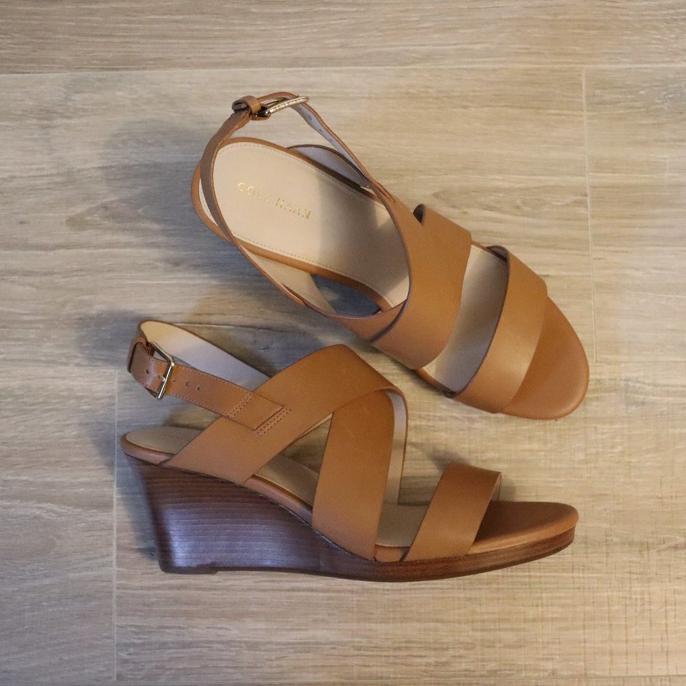 Women's Cole Haan Penelope Wedges in Pecan Color - Size 10